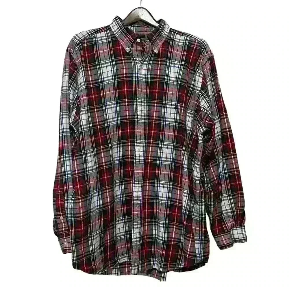 POLO RALPH LAUREN CLASSIC FIT PERFORMANCE FLANNEL PLAID SHIRT MENS SIZE 2XB $168
